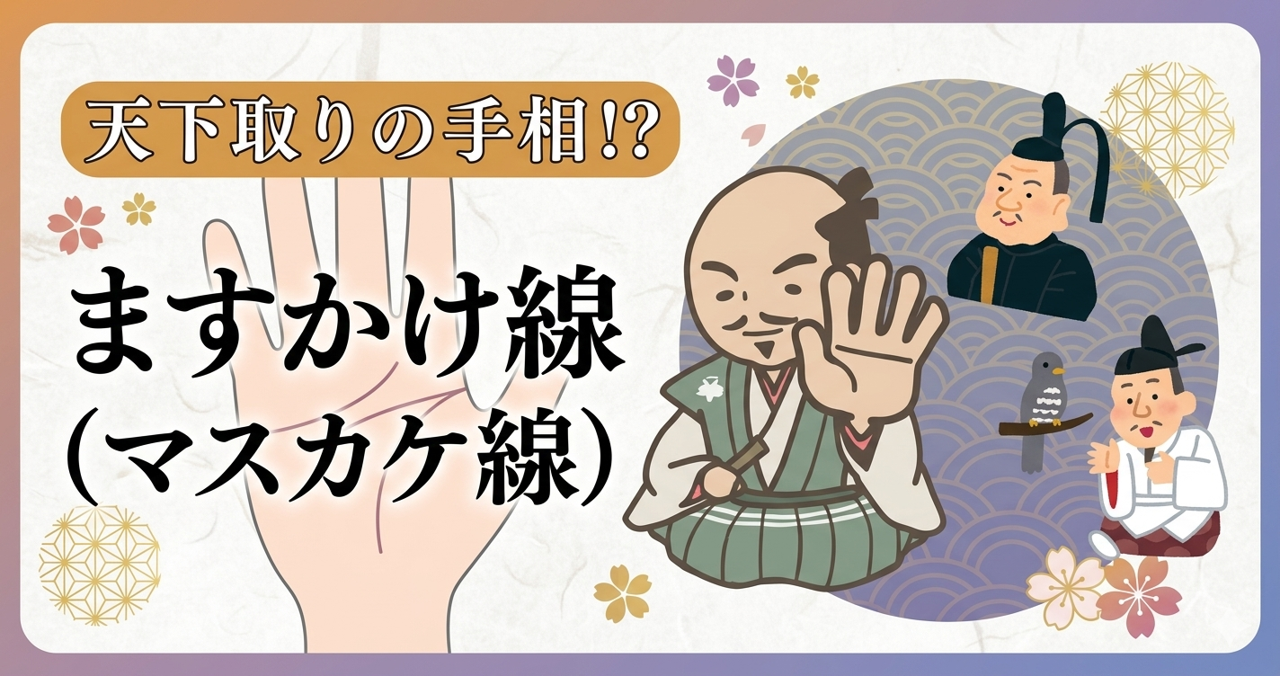天下取りの手相！？　ますかけ線（マスカケ線）
